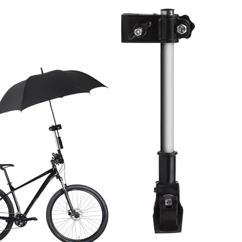 Regenschirmständer - Regenschirmhalter für Rollstuhl - Regenschirmhalter für Roller | Regenschirmhalter mit verstellbarer Halterung, ausziehbarer Schirmständer für Fahrradschirm bis Dega