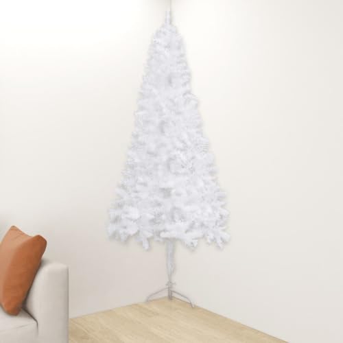 Künstlicher Weihnachtsbaum Ecke weiß 180 cm PVC