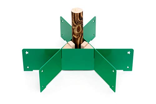 Keilbach 66002, Christbaumständer halleluja.green, pulverbeschichteter Stahl mit Holzkeilen, Red Dot Winner 2012, Grün, One Size