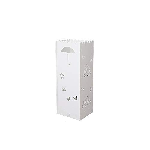 DCAH Schirmständer-Holz für Bodenständer Faltbarer Schirmständer für Aufbewahrungsständer für Weiß Umbrella Storage Rack (Color : White)