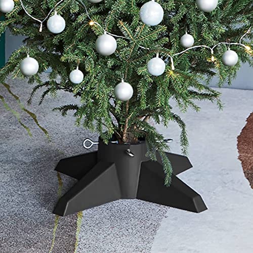 TANZEM Christbaumständer Grau 55,5x55,5x15 cm, Weihnachtsbaumständer, Christbaumständer, Tannenbaum Ständer, Weihnachtsbaum Standfuß