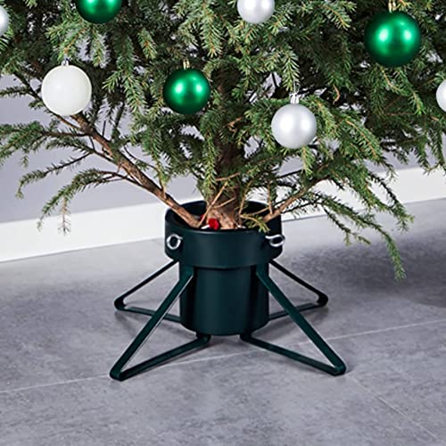 Camerina Christbaumständer Schwarz 46x46x19 cm Weihnachtsbaum Fuß ChristbaumstäNder Verkleidung